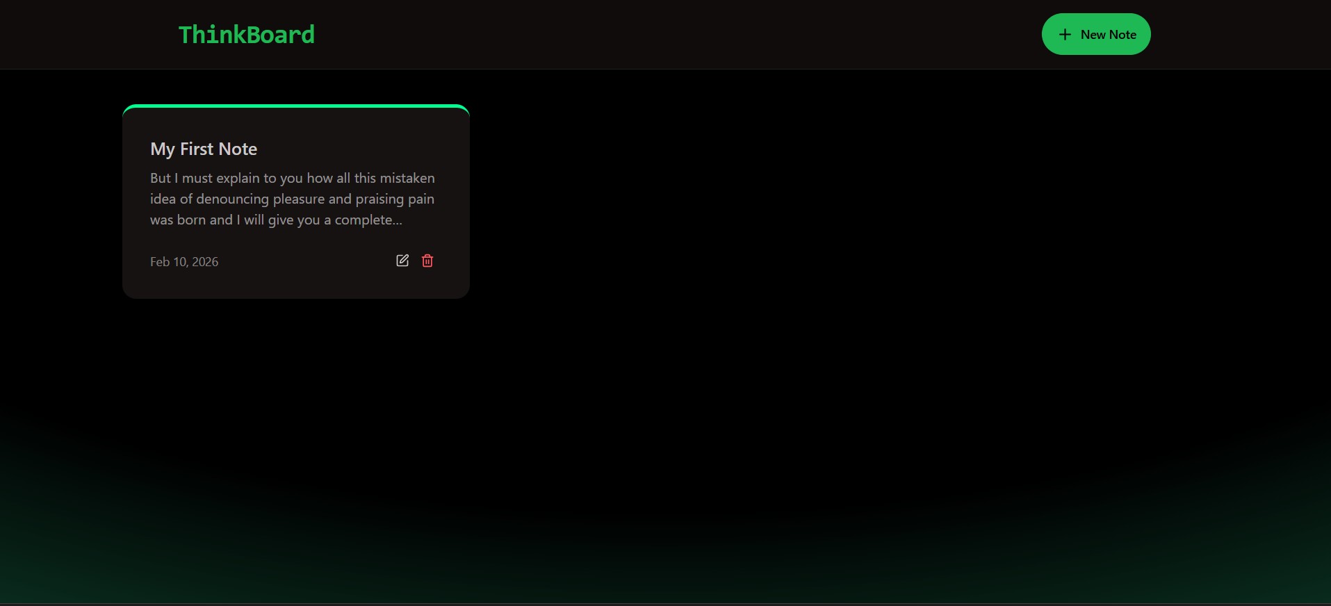 MERN Thinkboard - Notes Management Application